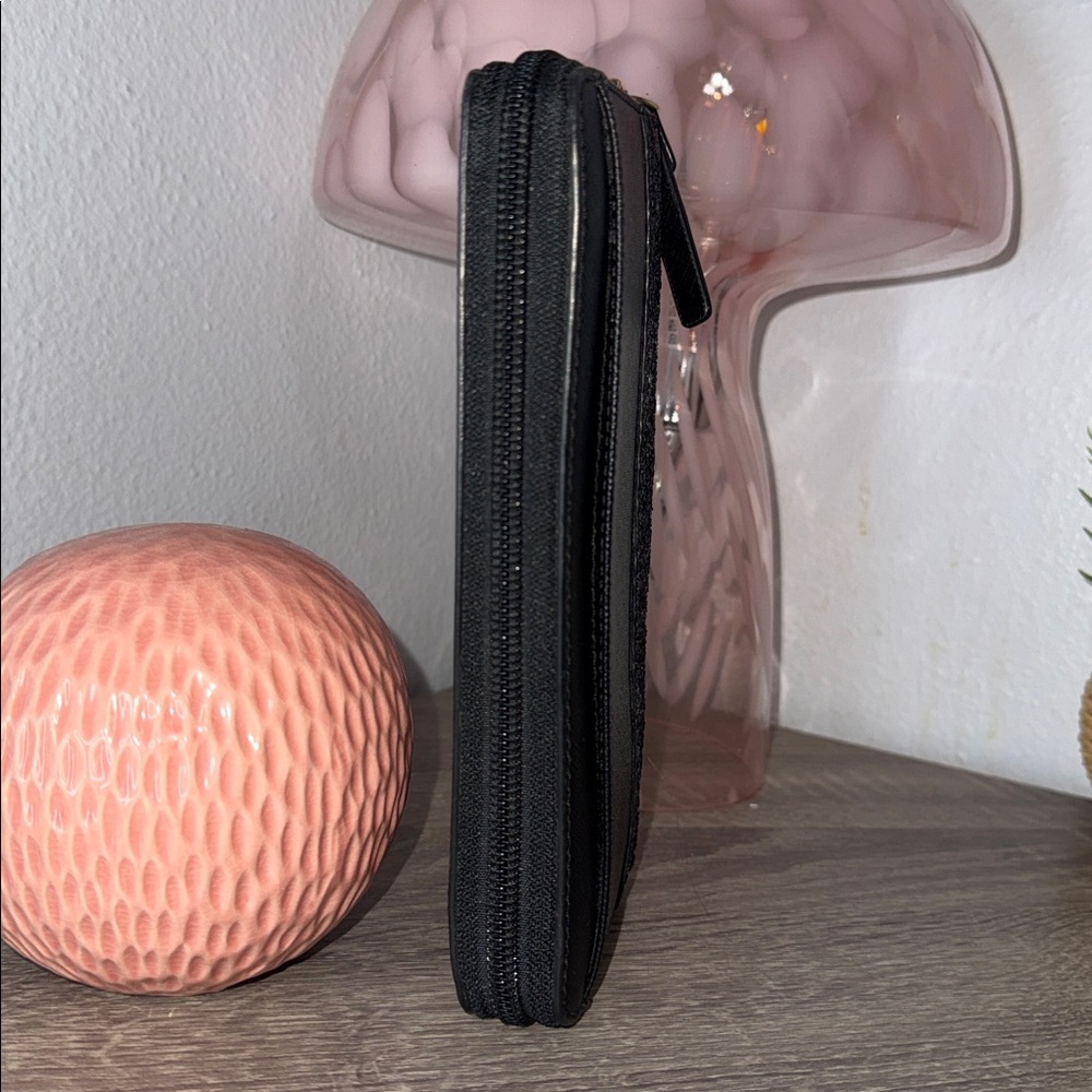 Kate Spade Black Glitter Zip Wallet - Picture 7 of 16